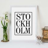 Quadro Decorativo com Moldura Stockholm