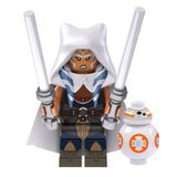 Boneco Blocos De Montar Ashoka White Light Bb-8 Star Wars