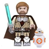 Boneco Blocos De Montar Obi Wan Kenobi Bb8 Star Wars