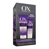 Kit Shampoo 375ml E Condicionador 170ml Ox Liso Duradouro