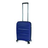 Mala De Bordo Pequena Para Viagem Expansível Polipropileno Samsonite Spin Air Cadeado Tsa Azul