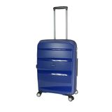 Mala De Viagem Media Expansível Em Polipropileno Samsonite Spin Air Cadeado Tsa Azul