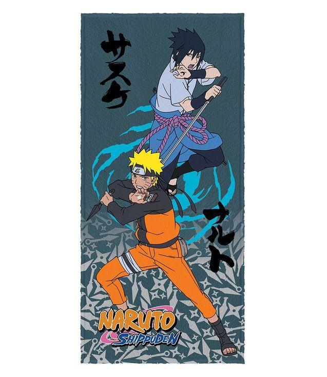 Toalha Banho Infantil Felpuda Estampada Anime Desenho Naruto