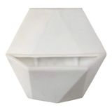 Vaso De Parede Sextavado  Jardim Vertical 30X33 - Branco