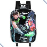 Mochila Escolar De Rodinhas Max Steel Força Turbo Infantil