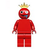 Boneco Blocos De Montar Rainbow Friend Vermelho