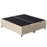 Base Cama Box Baú Casal Queen 158cm Hit I02 Corano Bege
