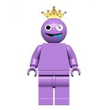 Boneco Blocos De Montar Rainbow Friend Roxo