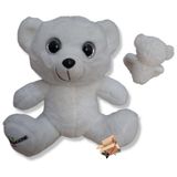 Bicho De Pelúcia Urso Alegria Olhos Brilhantes 25 Cm Premium