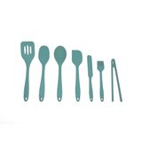 Kit De Utensílios De Silicone Com 7 Peças Verde Escuro Oikos