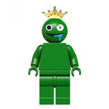 Boneco Blocos De Montar Rainbow Friend Verde