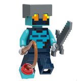 Boneco Blocos De Montar Nether Adventurer Minecraft