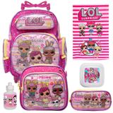 Mochila Feminina Escolar Lol Surprise De Rodinha + Itens