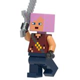 Boneco Blocos De Montar Zombie Hunter Minecraft