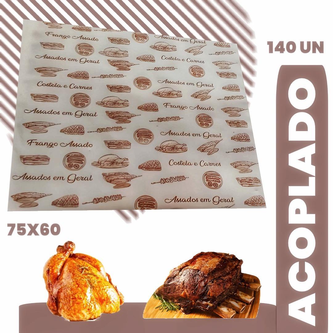 Papel Acoplado Embrulhar Embalar Assados Frango Costela