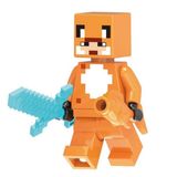 Boneco Blocos De Montar Fox Minecraft