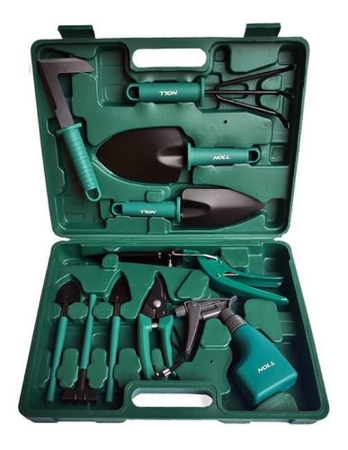 Kit Ferramentas P/jardinagem 10pçs + Maleta Completo