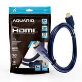 Cabo Hdmi Aquario 2.1 8k 3d 19 Pinos 1 Metro - 8k1