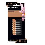 32 Pilha Aaa Palito Alcalina Duracell 2 Cartelas C/16