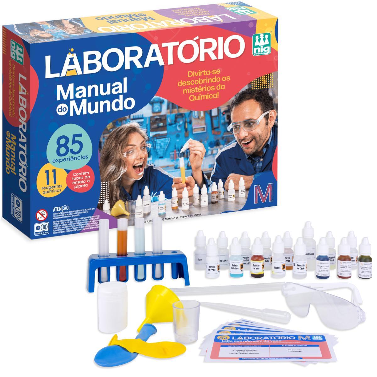 Laboratório De Química Infantil Experiências Manual Do Mundo