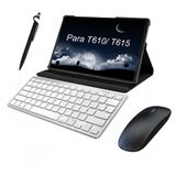 Melhor Capa+ Teclado Para Tablet S6 P610 P615+ Película