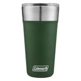 Copo Térmico Cerveja Coleman 590 Verde Com Abridor Garrafas
