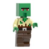 Boneco Blocos De Montar Zombie Villager Minecraft