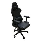Cadeira Gamer Profissional - Encosto Lombar - Preto