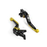Par Manete Esportivo Extensível Preto Dourado Z750