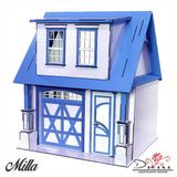 Casa Bonecas Escala Barbie Com Garagem Milla Lazuli Darama