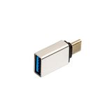 Adaptador Usb-c 3.0 Com Função Otg - Prata