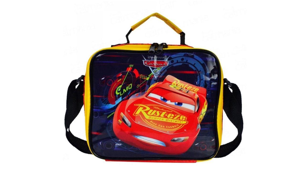 Lancheira Térmica Escolar Carros Mcqueen Original Disney