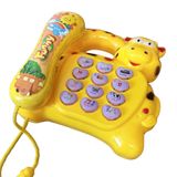 Telefone Musical Infantil Brinquedo Piano Luzes Som Animais