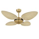 Ventilador Teto Volare Dourado Office 4 Pás Natural - 127V