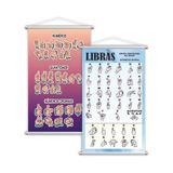 Sinais Libras + Números E Quantidades Kit 2 Banners 80x50cm