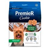 Petisco Premier Cookie Cães Adultos Raças Pequenas Coco e Aveia