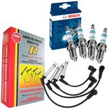 Kit Cabo Ngk + Vela Bosch Volkswagen Gol G4 1.0 2005 A 2013