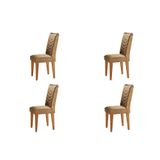 Conjunto 4 Cadeiras Para Sala De Jantar Liz Imbuia