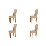 Conjunto 4 Cadeiras Para Sala De Jantar Liz Imbuia 07