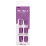 Unhas Postiças Impress Color Curto Lilac Sky 1 Unidade