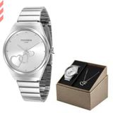 Kit Relogio Feminino Prata Mondaine 32398l0mkne2