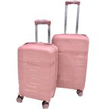 Conjunto Mala 23kg+mala 10kg Polipropileno Inquebrável Rosé