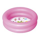 Piscina Inflável Infantil Redonda Rosa - Importada - 61x15cm