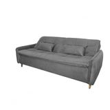 Sofá Cama Casal Reclinável Donna - Cinza Light
