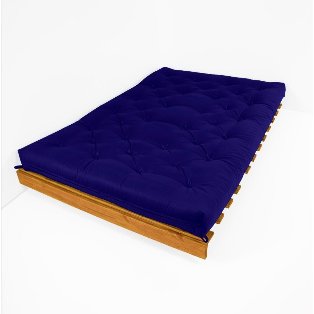 Sofá Cama Casal Futon Tokio Azul Royal Acquablock Mel - Carrefour