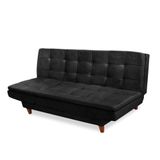 Sofá-cama De 2 Lugares Berlim Tb-2002 Sued Preto