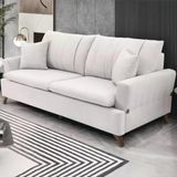 Sofa 2 Lugares 160 Cm Eron Linho Bege Vazzano Bege