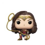 Figure Boneco Mulher Maravilha with Lasso Geek Nerd Vinil 9,5cm Edição Limitada Decoração Colecionador FunkoPop!BDB TOYS