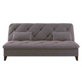 Sofá-cama 3 Lugares Linoforte Jamile Com Encosto Reclinável Em Tecido Suede 188cm De Largura