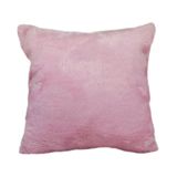 Capa De Almofada De Pelo Pelúcia Pelo Curto Luxo Rosa Bebê